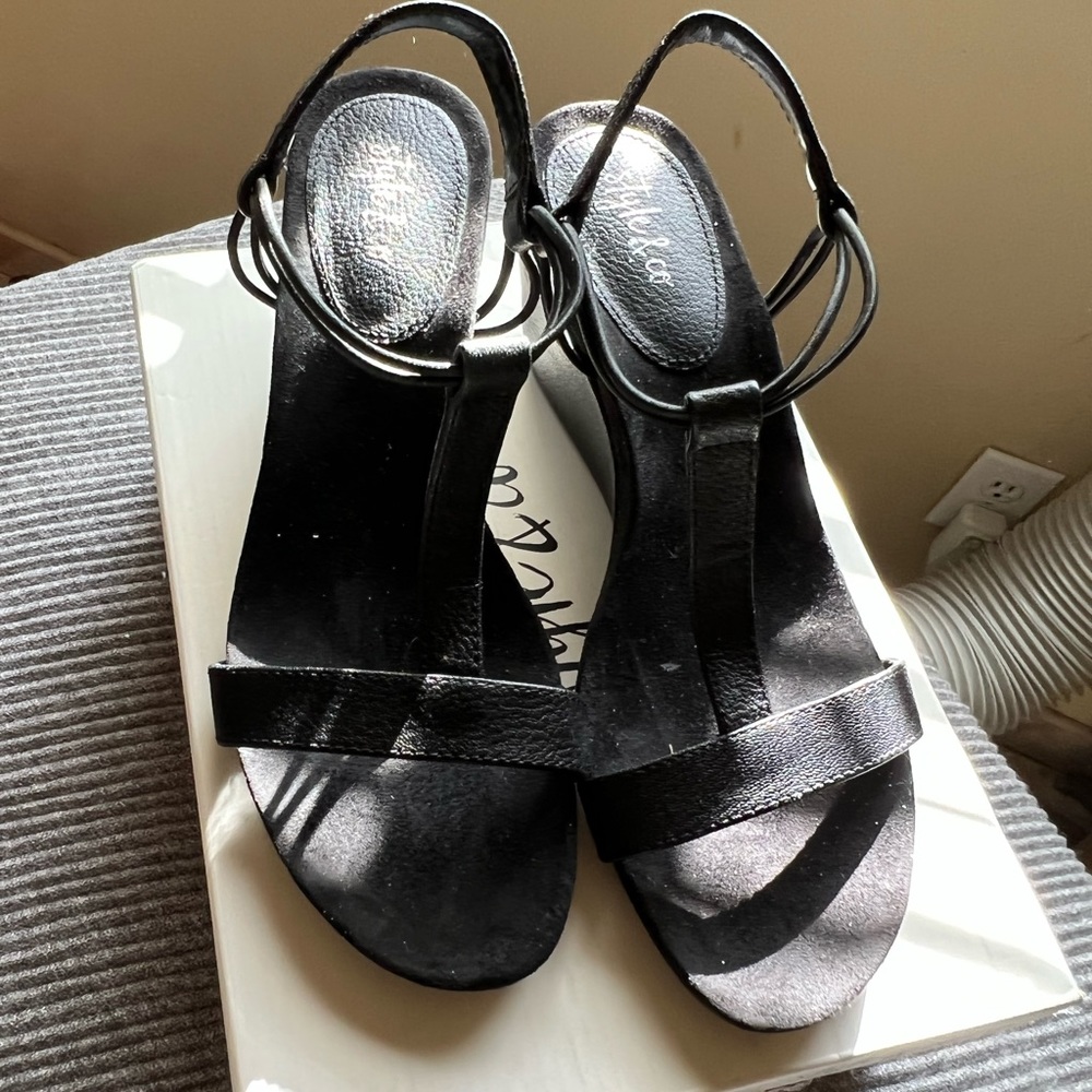 Style & CO Black Wedges